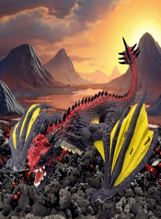 MALLEXO Realistic Mythic Dragon Toy for Kids | 1 PCS Attractive Prehistoric Flying Dino Dragon Action Figurine Toys Playset for Boys and Girls Birthday Gift for Children Decoration & Educational Items - Image 3